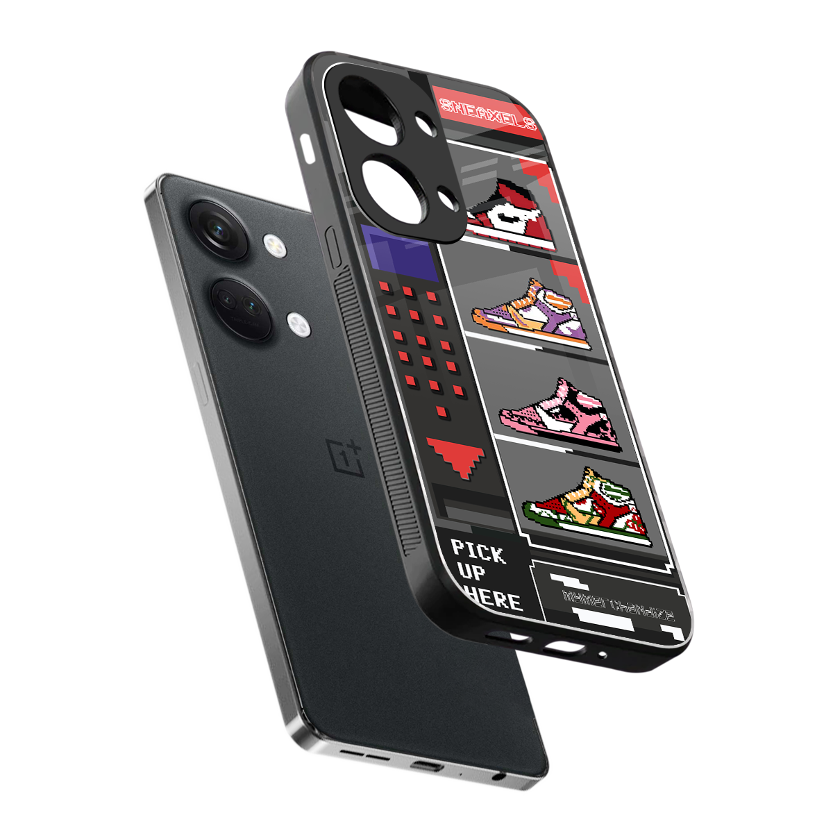 sneaxels back phone cover | glass case for oneplus nord 3