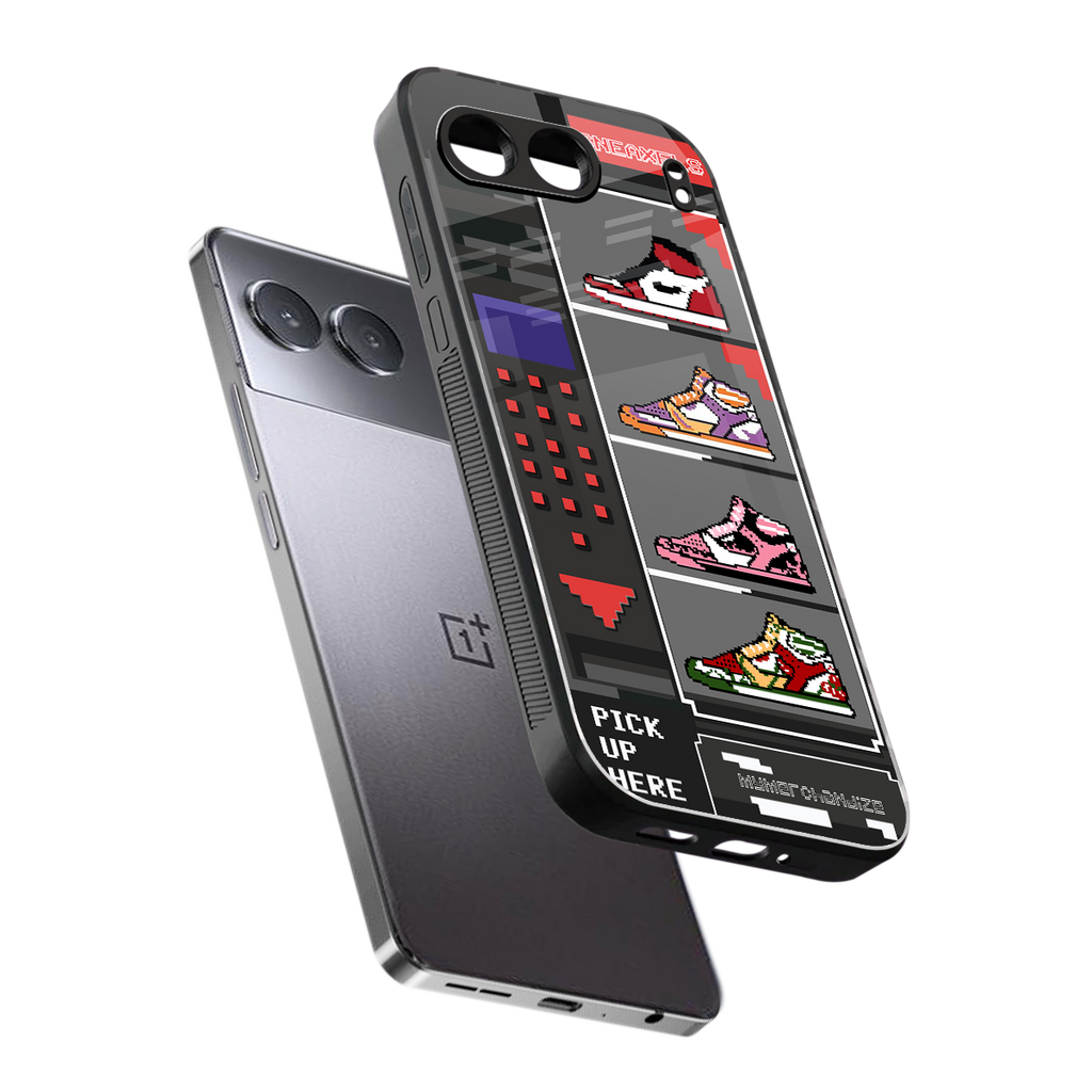 sneaxels back phone cover | glass case for oneplus nord 4