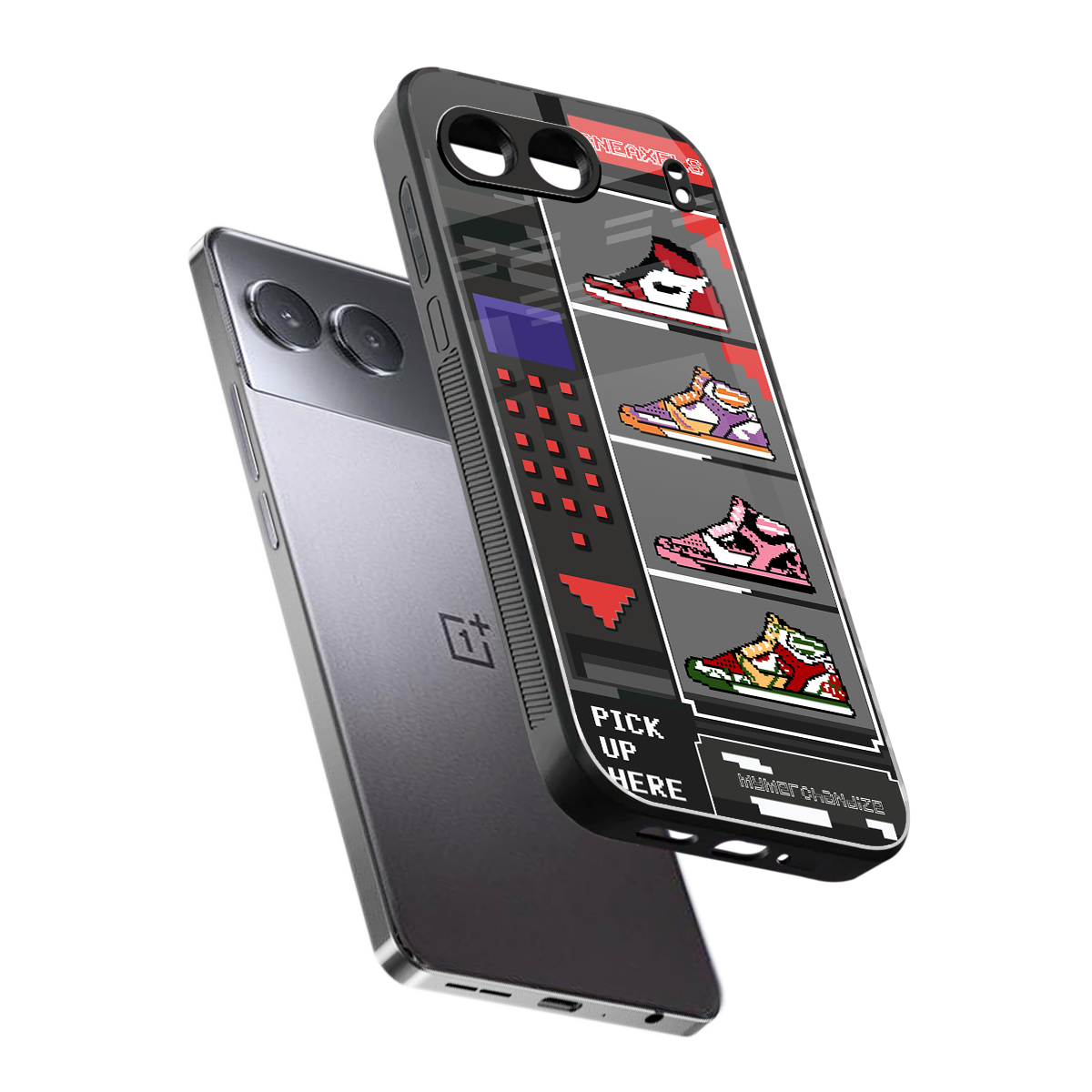 sneaxels back phone cover | glass case for oneplus nord 4