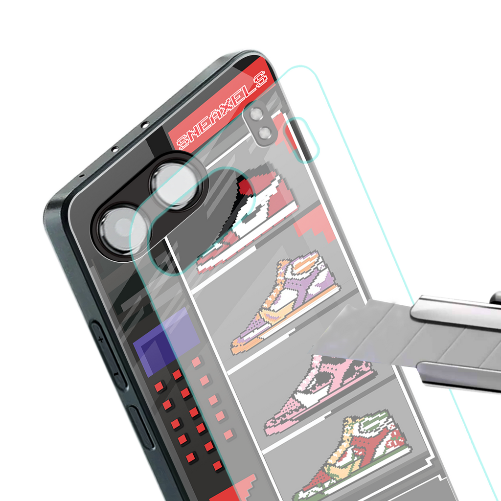 sneaxels back phone cover | glass case for oneplus nord 4