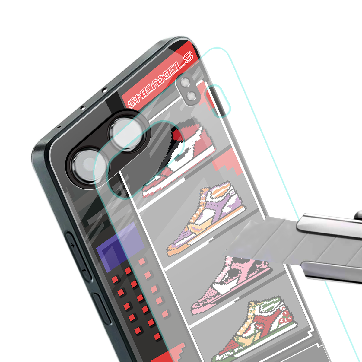 sneaxels back phone cover | glass case for oneplus nord 4