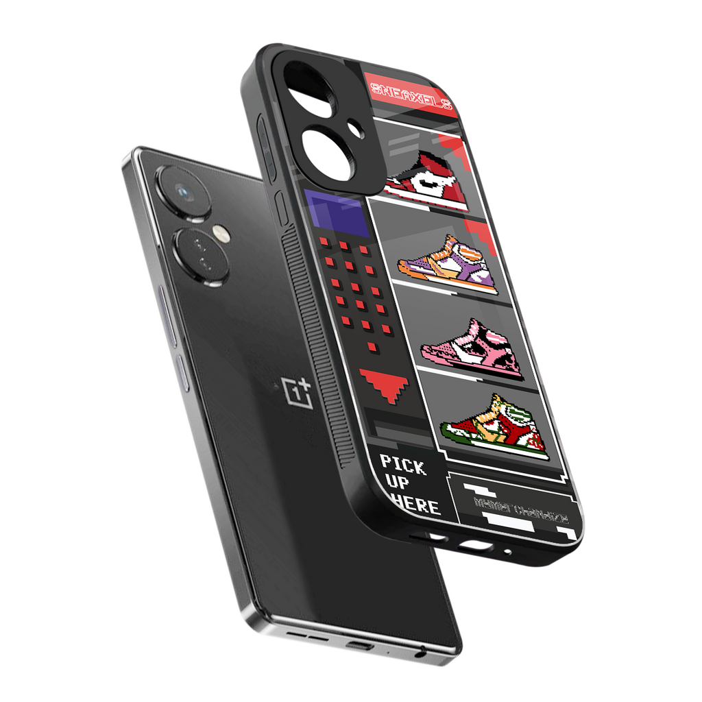 sneaxels back phone cover | glass case for oneplus nord ce 3