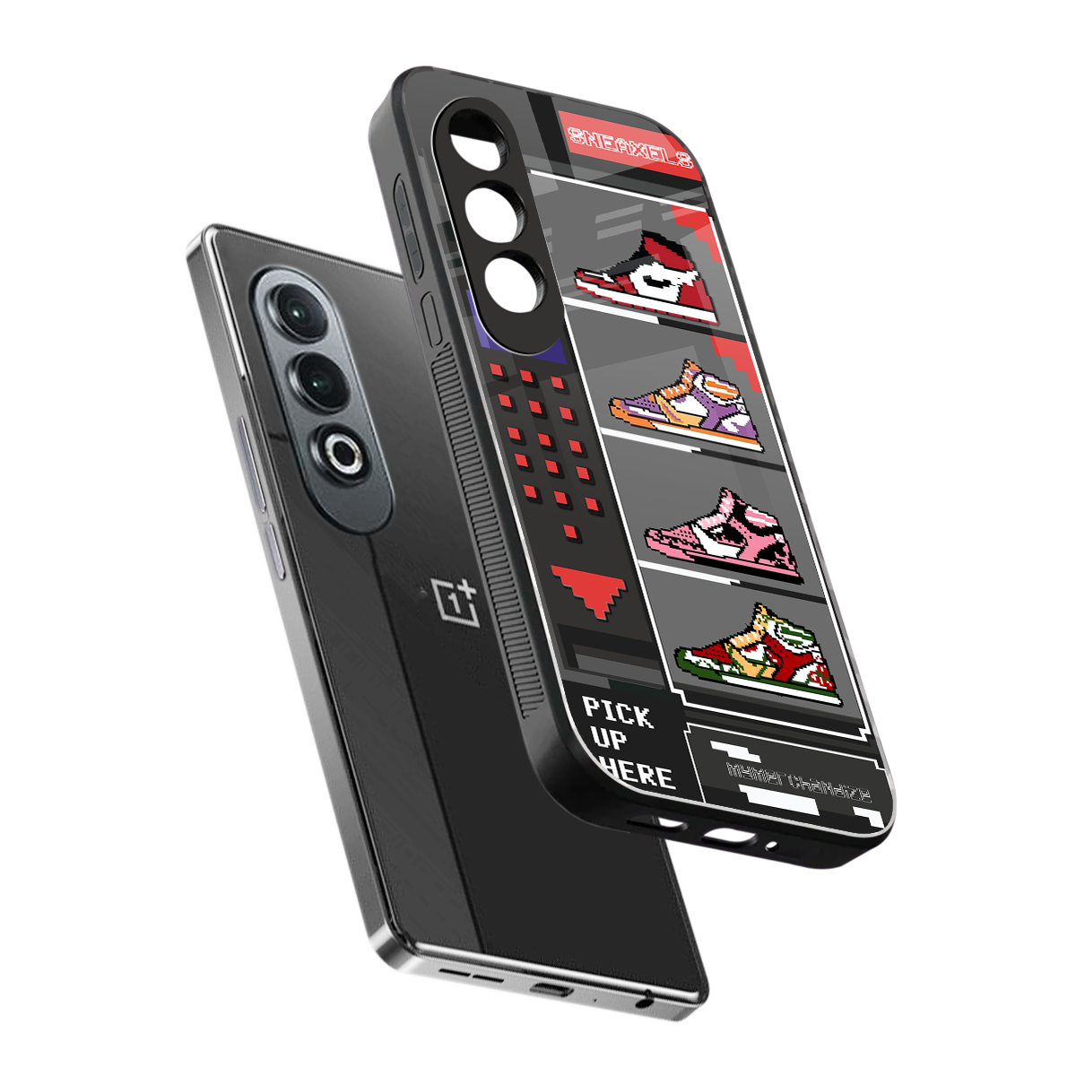 sneaxels back phone cover | glass case for oneplus nord ce 4