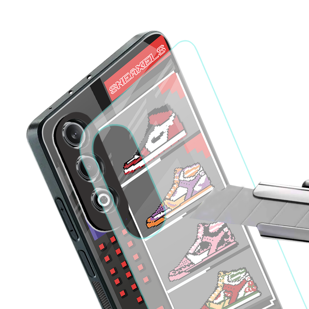sneaxels back phone cover | glass case for oneplus nord ce 4