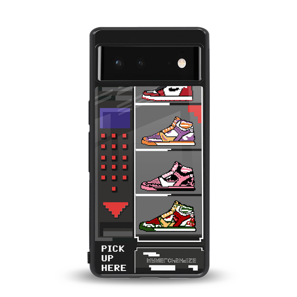 sneaxels back phone cover | glass case for google pixel 6