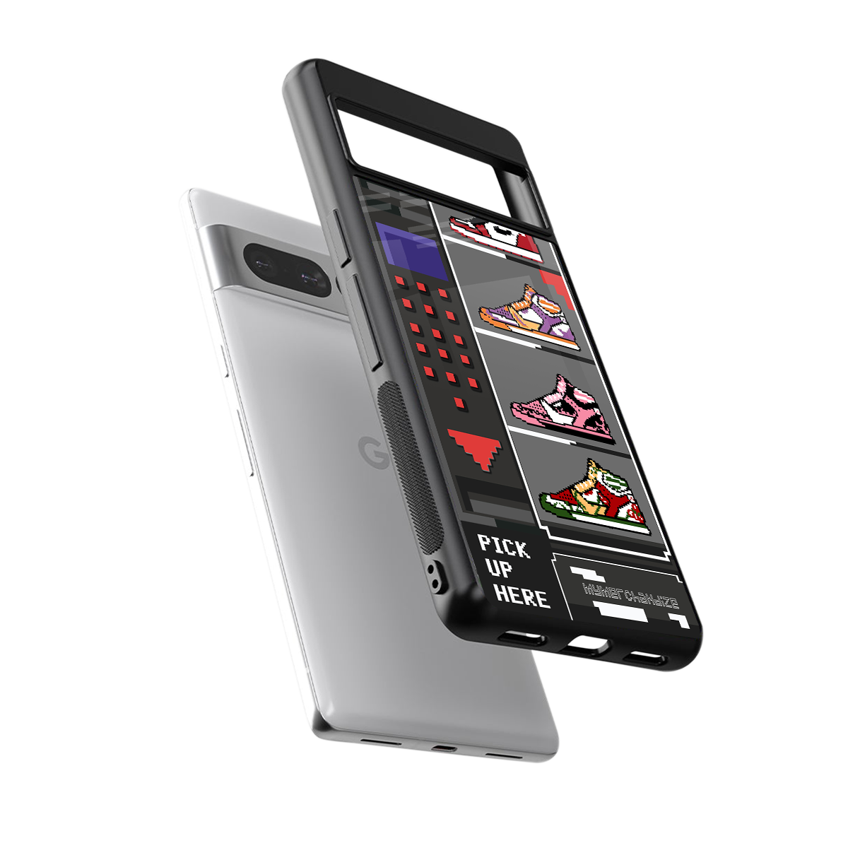 sneaxels back phone cover | glass case for google pixel 7 pro