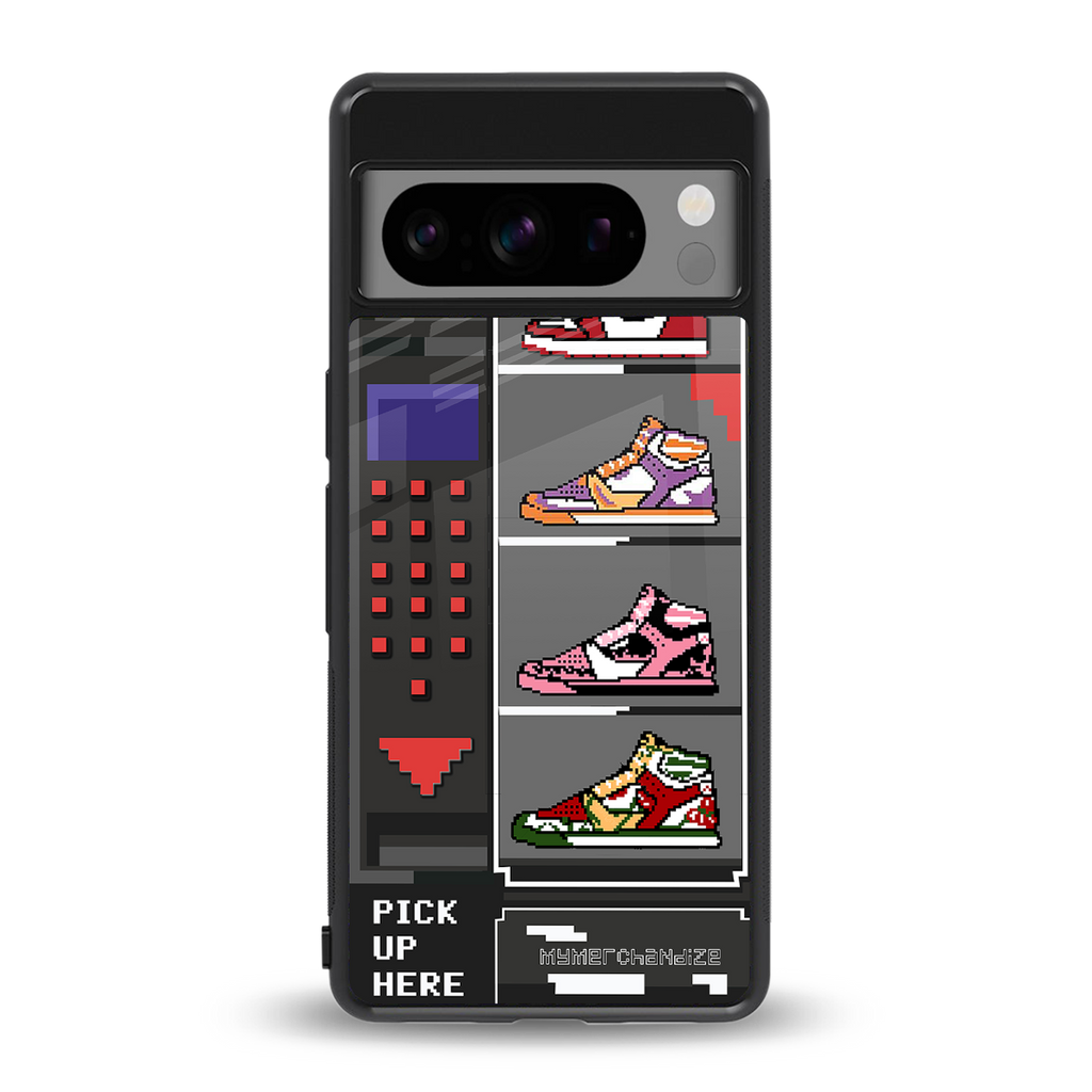 sneaxels back phone cover | glass case for google pixel 8 pro