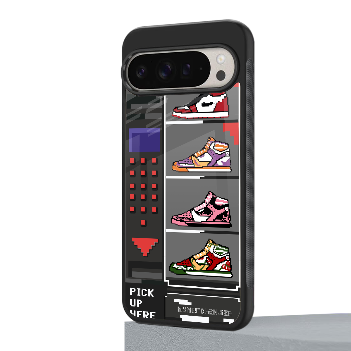 sneaxels back phone cover | glass case for google pixel 9 pro xl