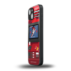 sneaxels red back phone cover | glass case for iphone 13 mini