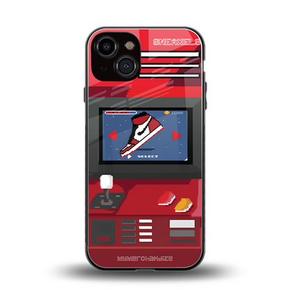 sneaxels red back phone cover | glass case for iphone 13