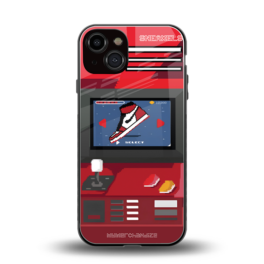 sneaxels red back phone cover | glass case for iphone 13