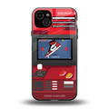 sneaxels red back phone cover | glass case for iphone 14 plus