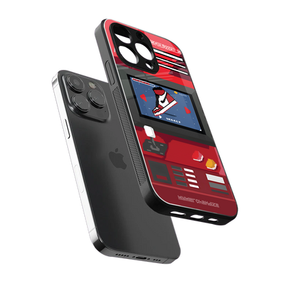 sneaxels red back phone cover | glass case for iphone 14 pro max