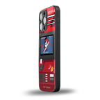 sneaxels red back phone cover | glass case for iphone 14 pro max