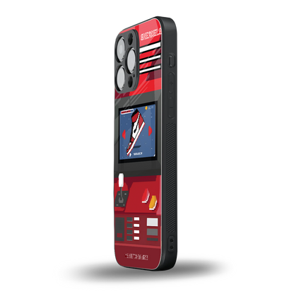 sneaxels red back phone cover | glass case for iphone 14 pro max