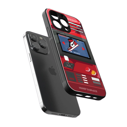 sneaxels red back phone cover | glass case for iphone 16 pro