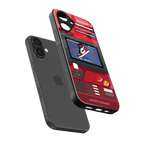 sneaxels red back phone cover | glass case for iphone 16