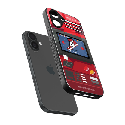 sneaxels red back phone cover | glass case for iphone 16