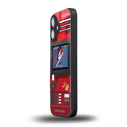 sneaxels red back phone cover | glass case for iphone 16