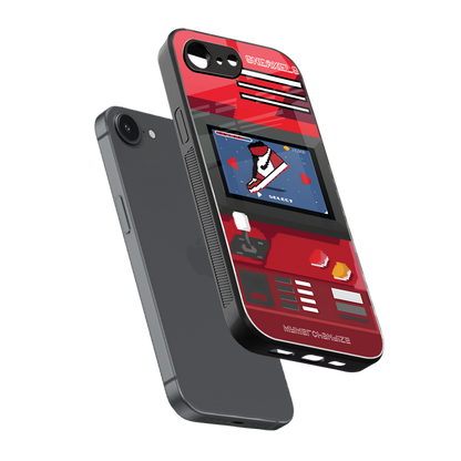 sneaxels red back phone cover | glass case for iphone 16e