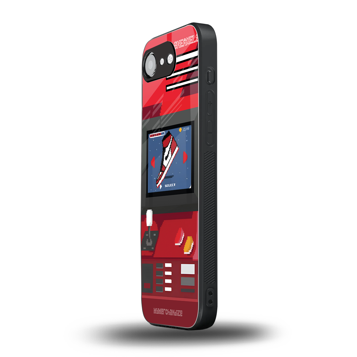sneaxels red back phone cover | glass case for iphone 16e