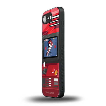 sneaxels red back phone cover | glass case for iphone 16e