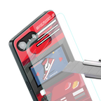 sneaxels red back phone cover | glass case for iphone 16e