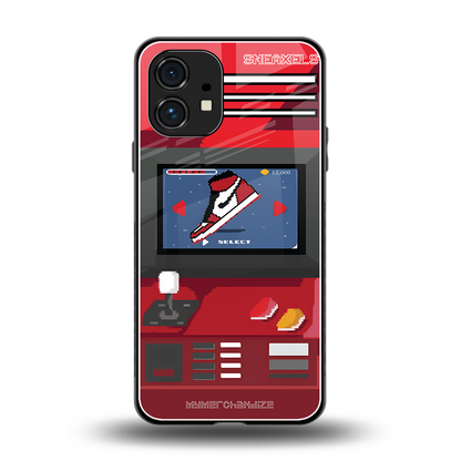 sneaxels red back phone cover | glass case for nothing phone 1