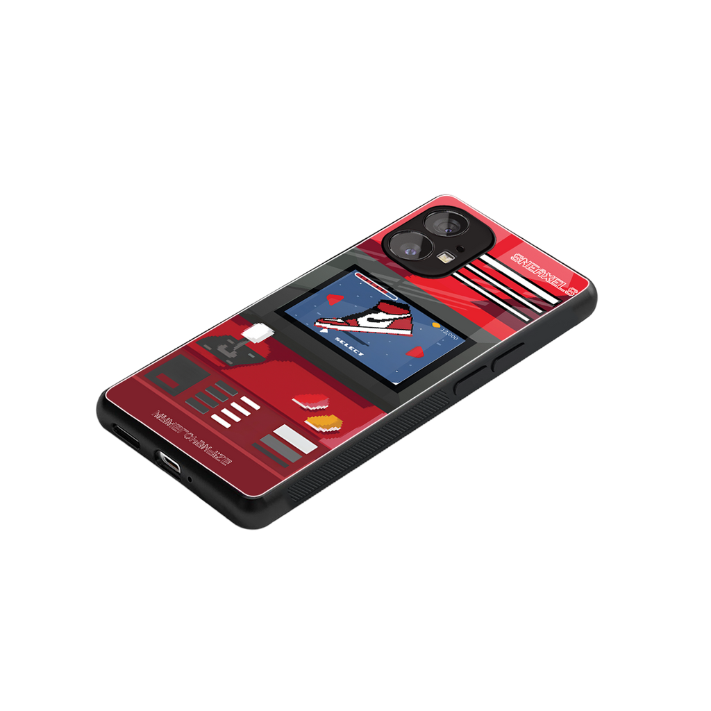 sneaxels red back phone cover | glass case for nothing phone 1