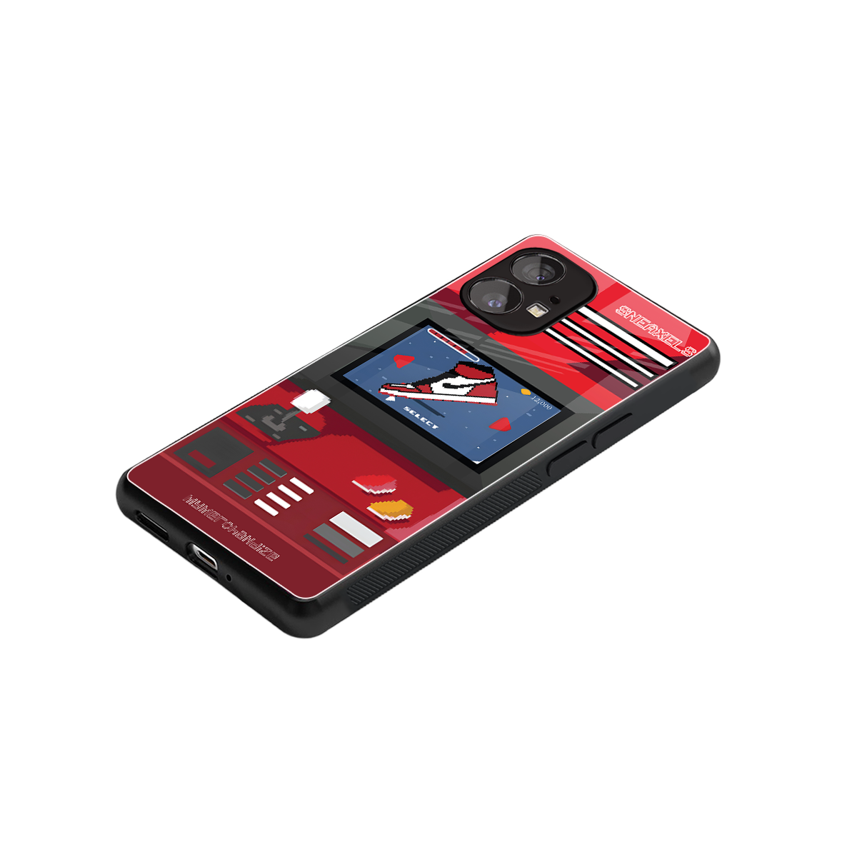 sneaxels red back phone cover | glass case for nothing phone 1