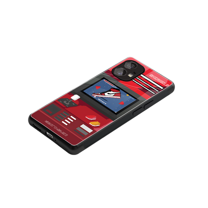 sneaxels red back phone cover | glass case for nothing phone 1