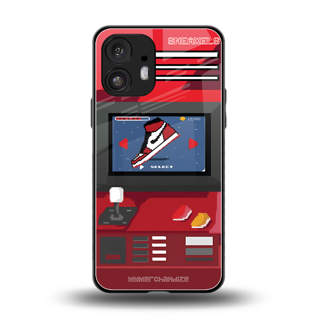 sneaxels red back phone cover | glass case for nothing phone 2