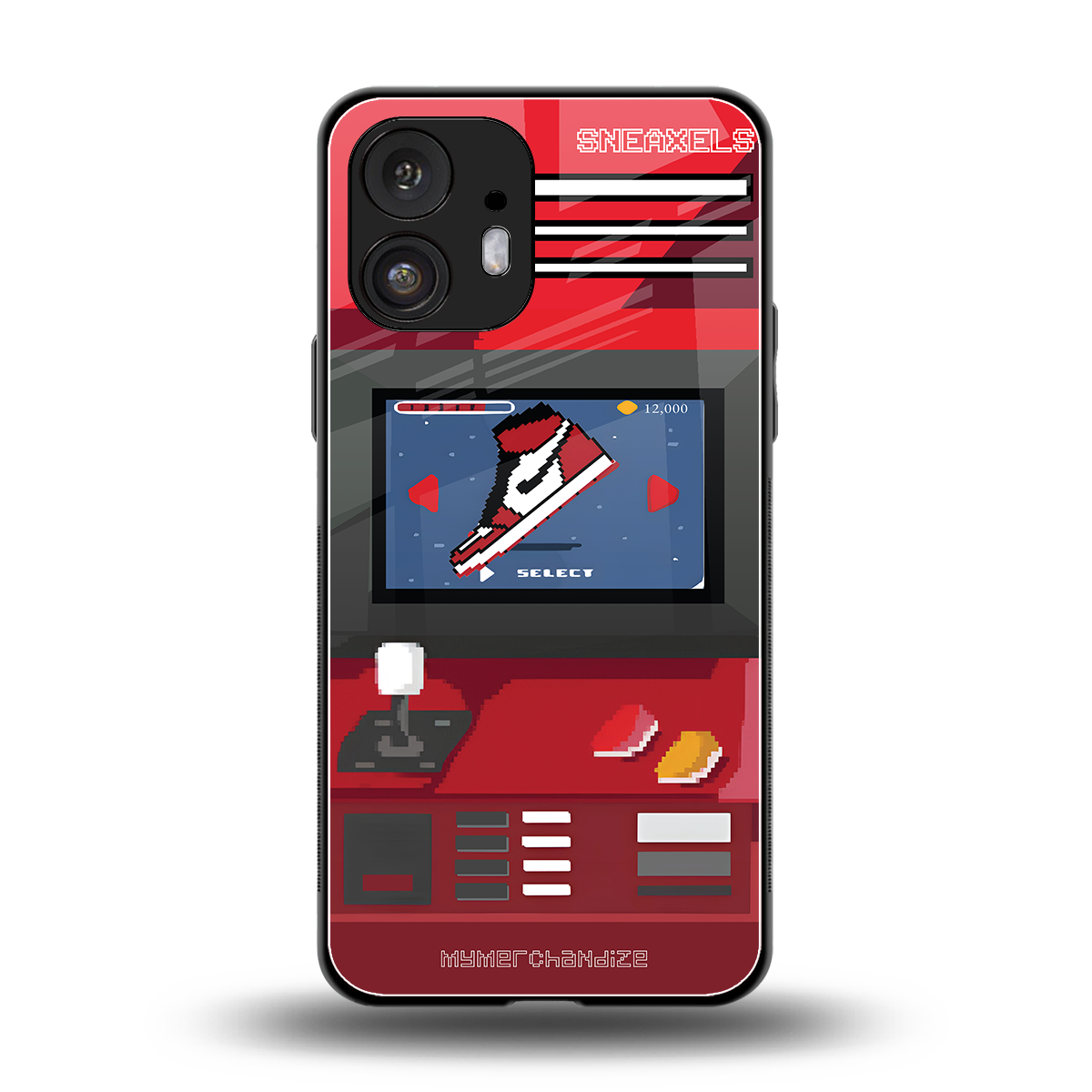 sneaxels red back phone cover | glass case for nothing phone 2