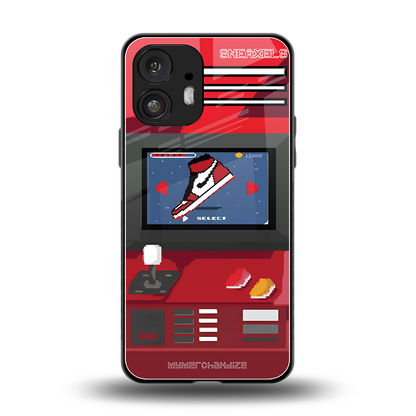 sneaxels red back phone cover | glass case for nothing phone 2