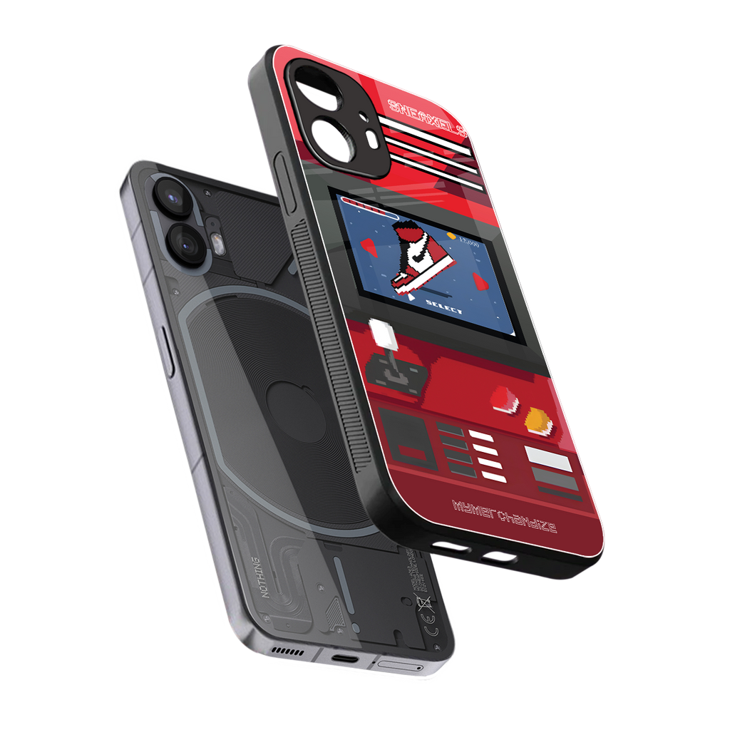 sneaxels red back phone cover | glass case for nothing phone 2