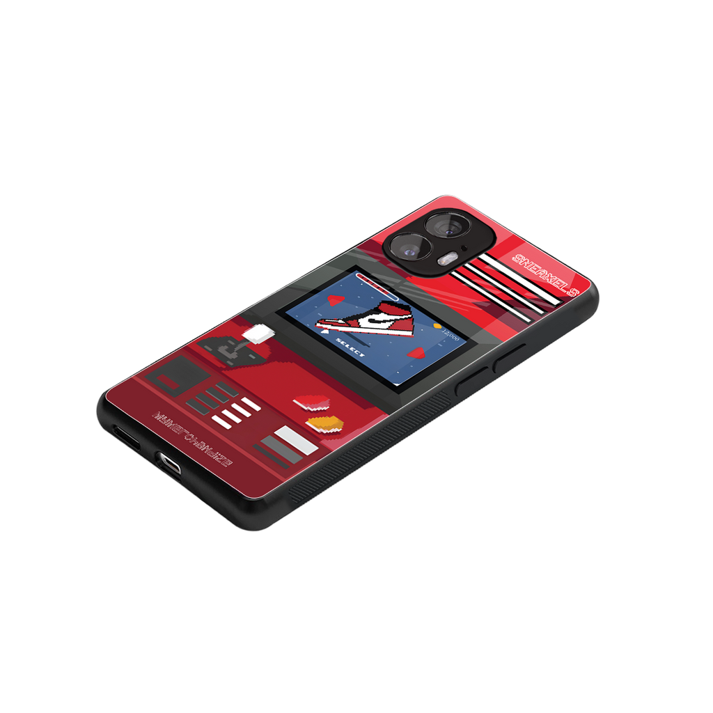 sneaxels red back phone cover | glass case for nothing phone 2
