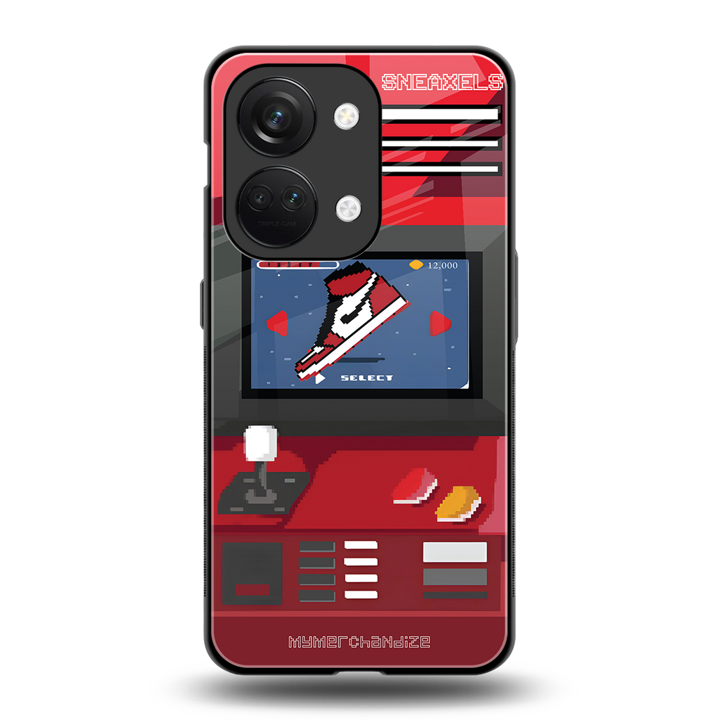 sneaxels red back phone cover | glass case for oneplus nord 3