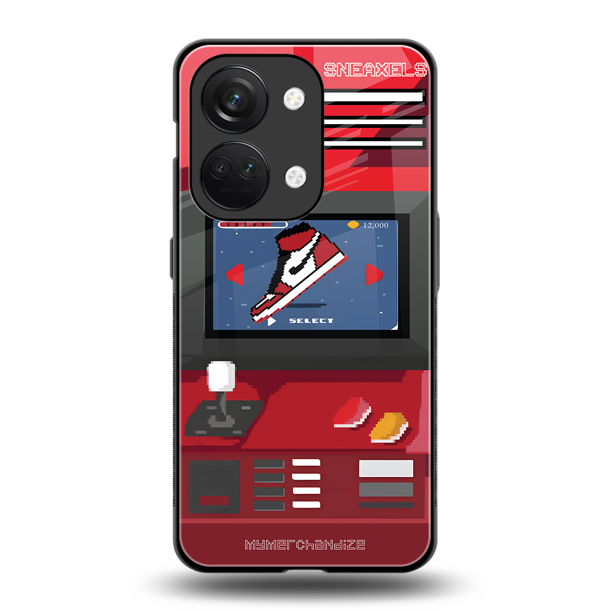 sneaxels red back phone cover | glass case for oneplus nord 3