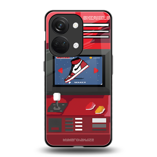 sneaxels red back phone cover | glass case for oneplus nord 3