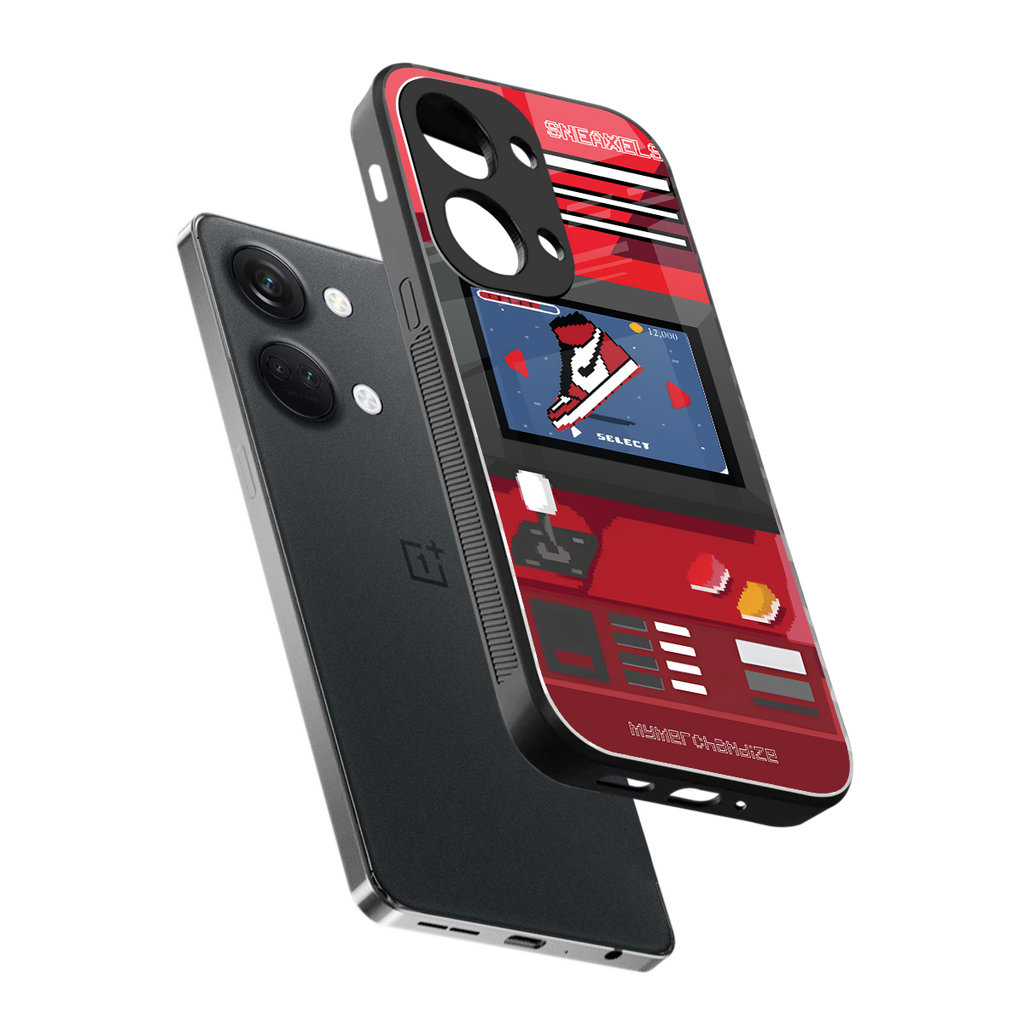 sneaxels red back phone cover | glass case for oneplus nord 3