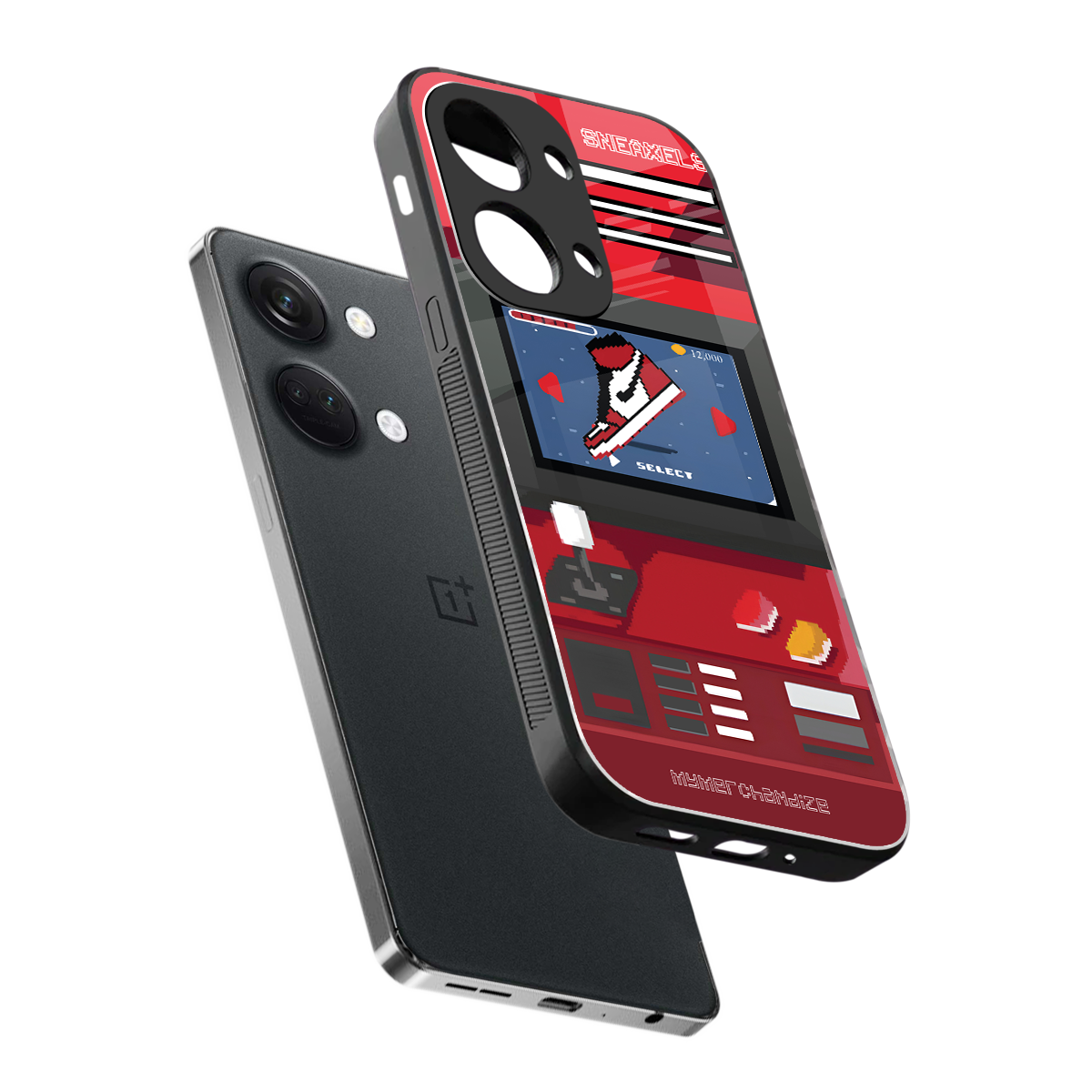 sneaxels red back phone cover | glass case for oneplus nord 3