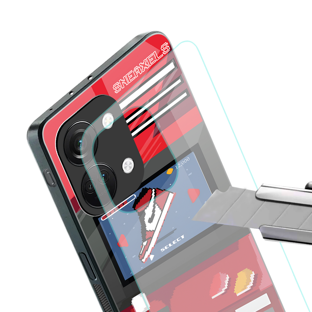 sneaxels red back phone cover | glass case for oneplus nord 3