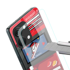 sneaxels red back phone cover | glass case for oneplus nord 3