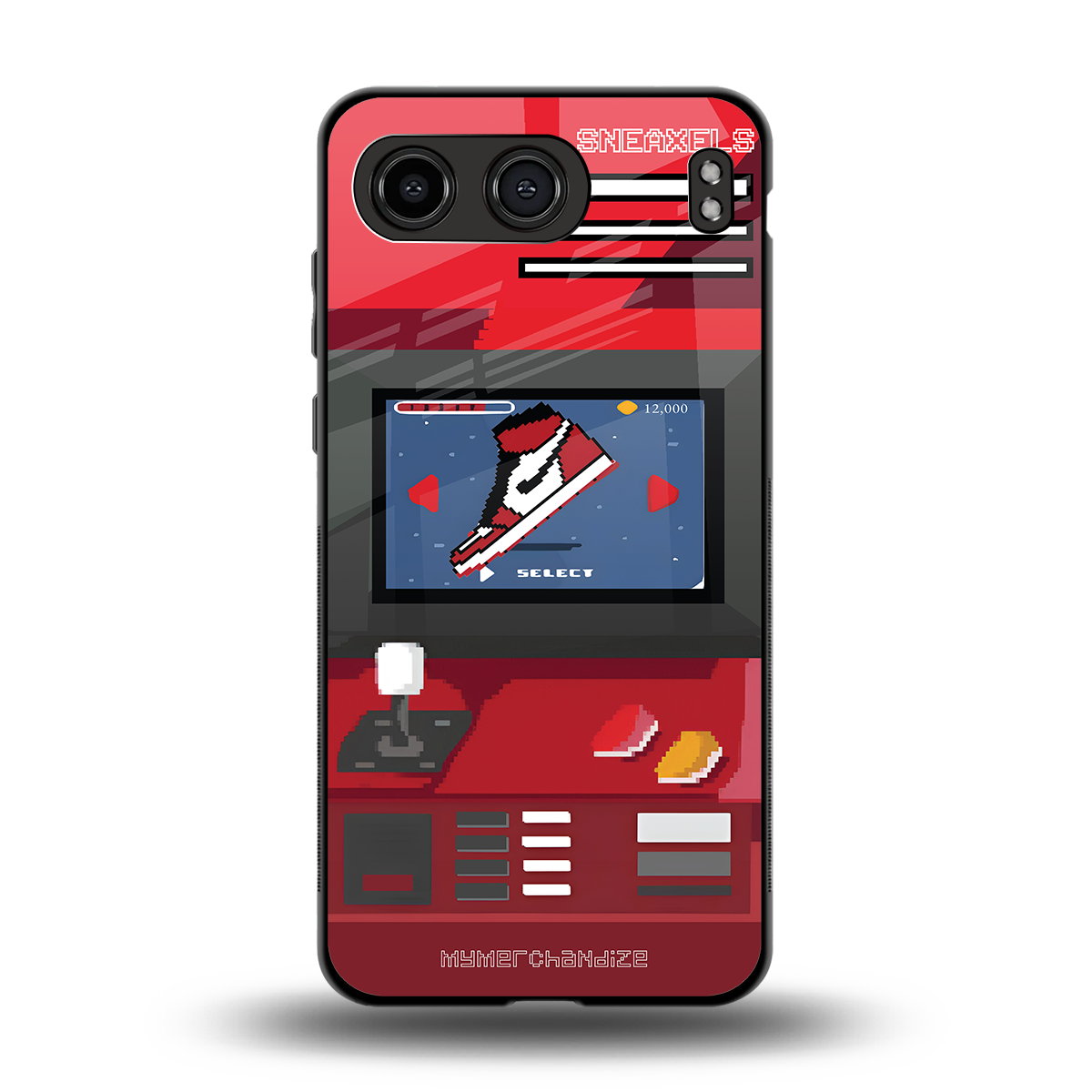 sneaxels red back phone cover | glass case for oneplus nord 4
