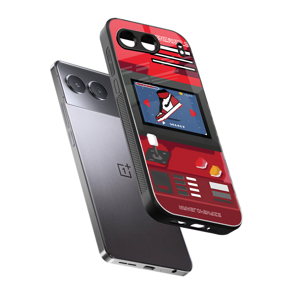 sneaxels red back phone cover | glass case for oneplus nord 4