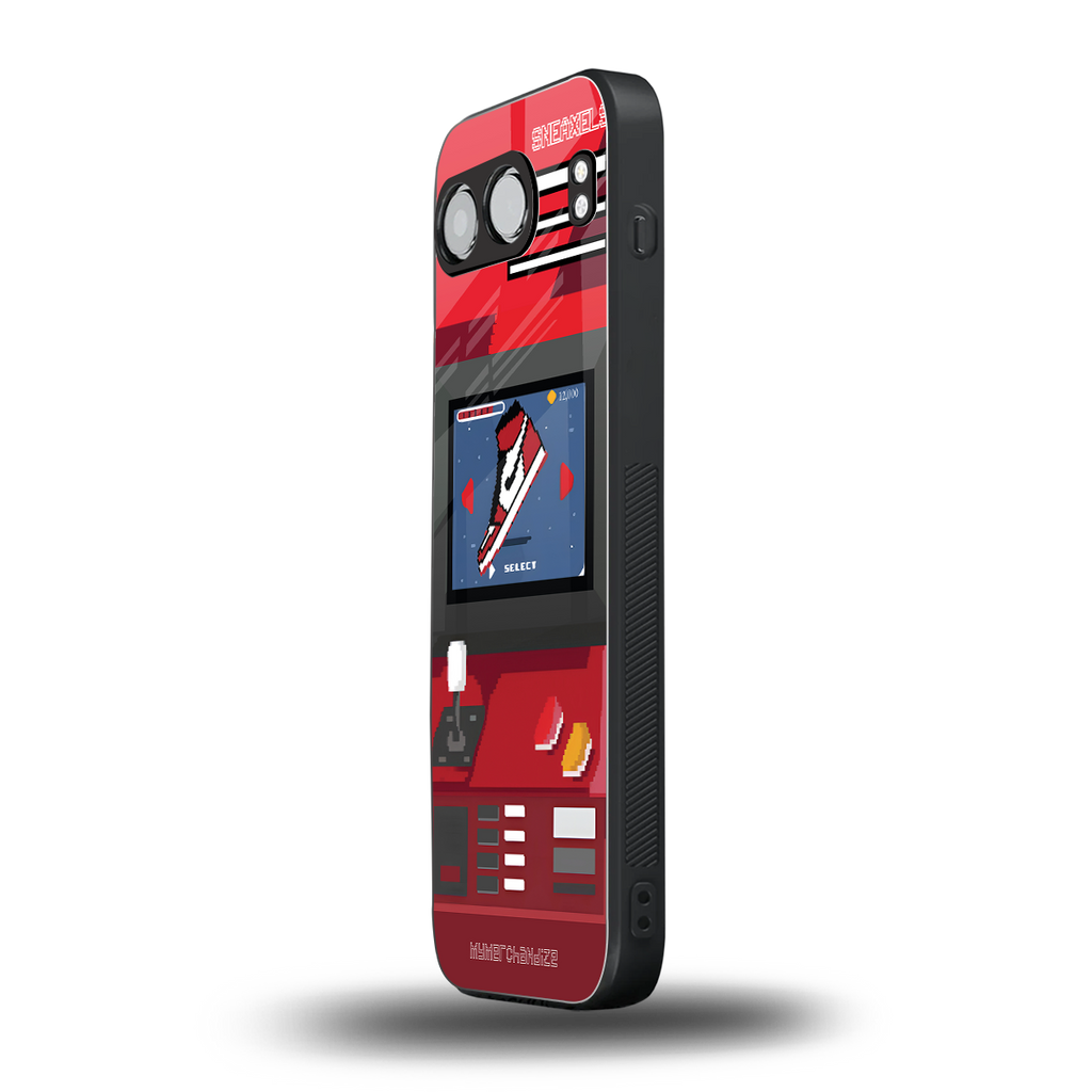 sneaxels red back phone cover | glass case for oneplus nord 4