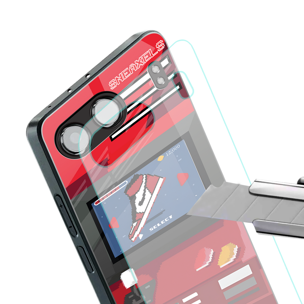 sneaxels red back phone cover | glass case for oneplus nord 4