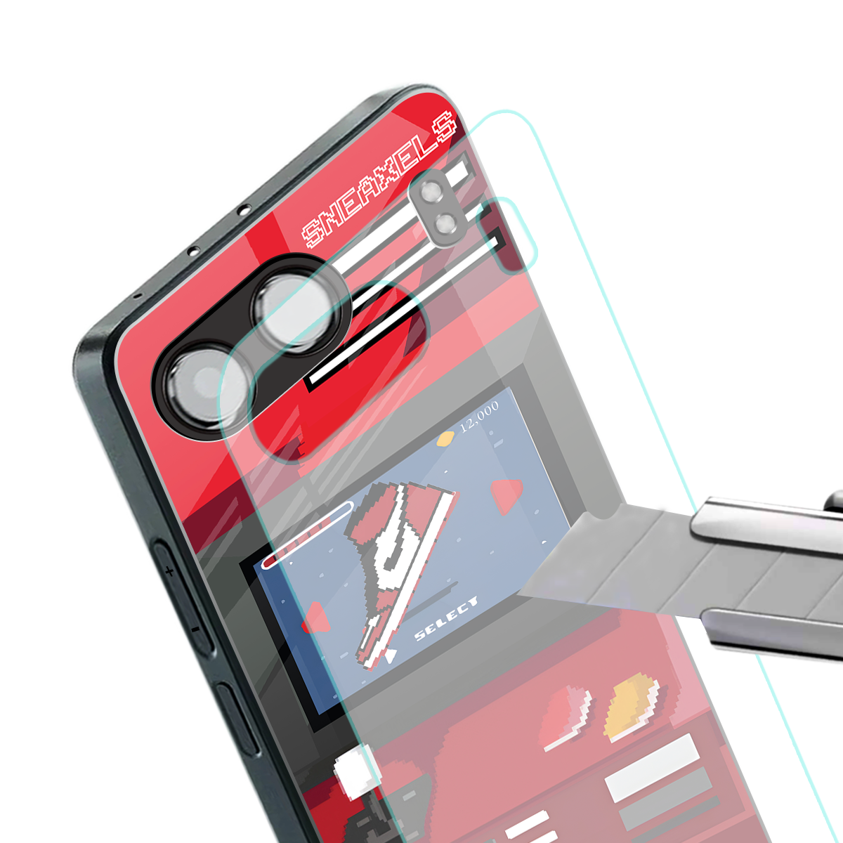 sneaxels red back phone cover | glass case for oneplus nord 4