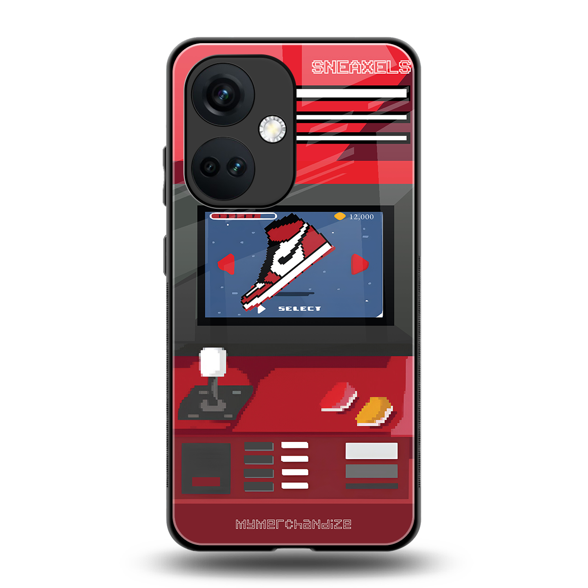 sneaxels red back phone cover | glass case for oneplus nord ce 3