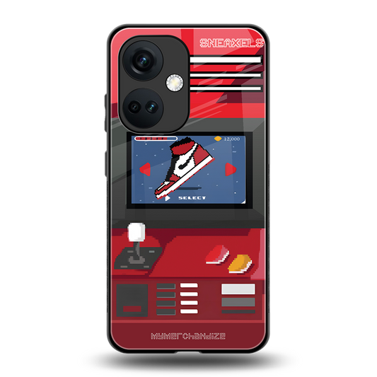 sneaxels red back phone cover | glass case for oneplus nord ce 3
